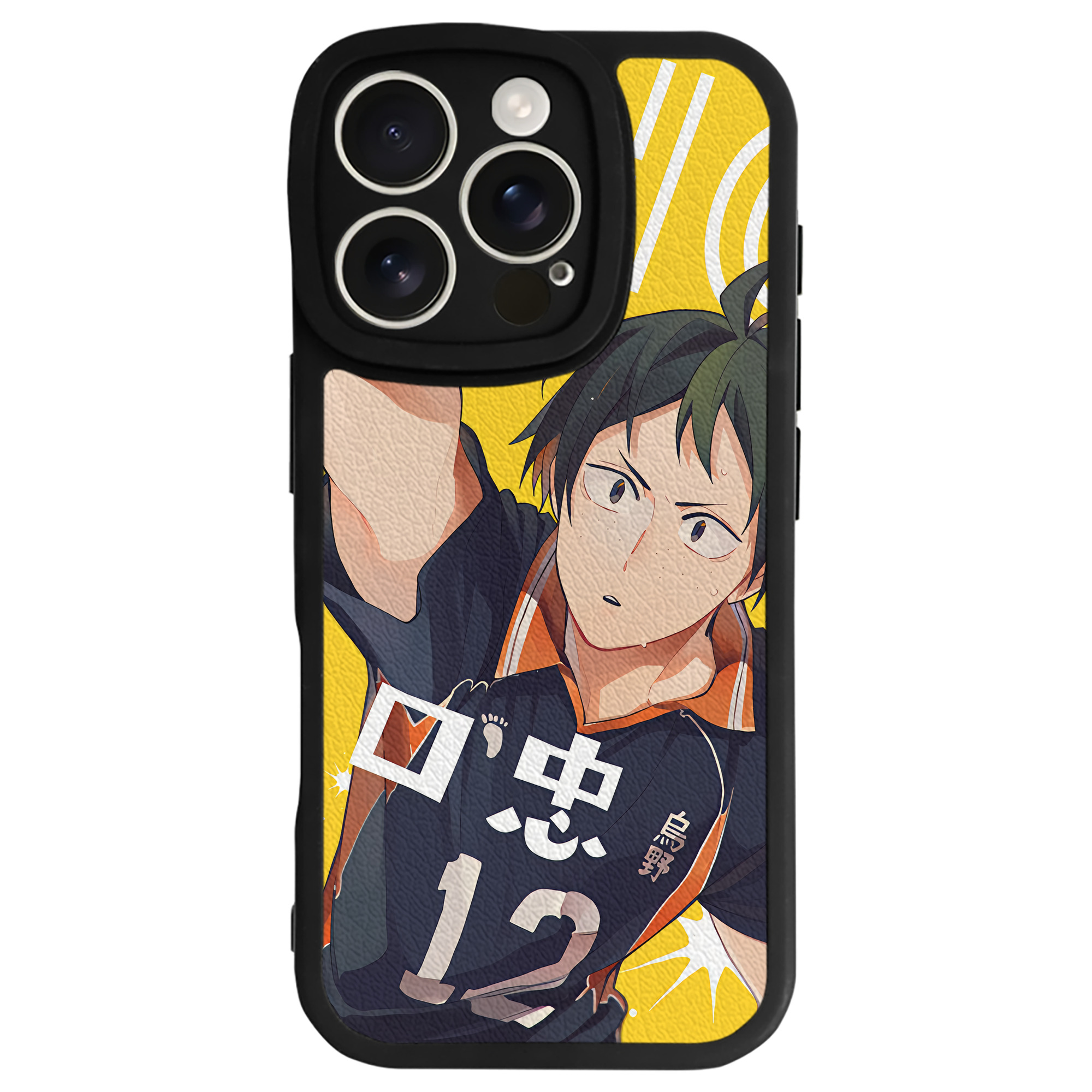 （画像用） ハイキュー!! Haikyu!! 【iPhone 16シリーズ対応】シリコンスマホケース（レザー調） 材質：シリコン